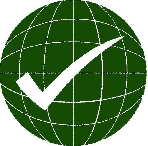ServiceChecker globe and check for logo